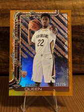 2025-26 Topps Holiday Derik Queen #H173 Holiday Metallic Orange Glitter /25 (RC)