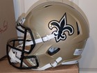 Chris Olave Signed New Orleans Saints Full Size Speed Replica Helmet Beckett COA — photo 5