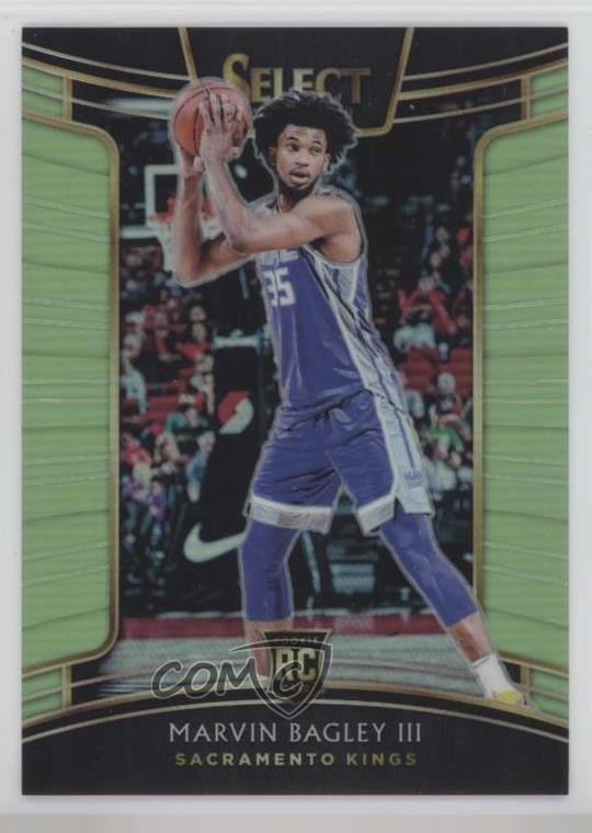 2018 Select Concourse Neon Green Prizm 42/75 Marvin Bagley III #15 Rookie RC 8p7