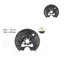 2x AIC Ankerblech Spritzblech Bremsscheibe hinten für VW Polo 6N2 6N1 1H1 19E