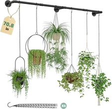 Plant Hanger Indoor with 6 Hanging Chains Hanging for Indoor Plants Hanging 