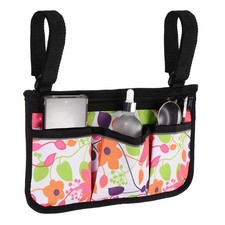 Wheelchair Side Bag with Reflective Strips, 600D Oxford Fabric  Pink