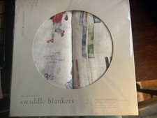 NIB Little Unicorn Deluxe Muslin Swaddles Pack of 2 47  x47  Home Run Deluxe