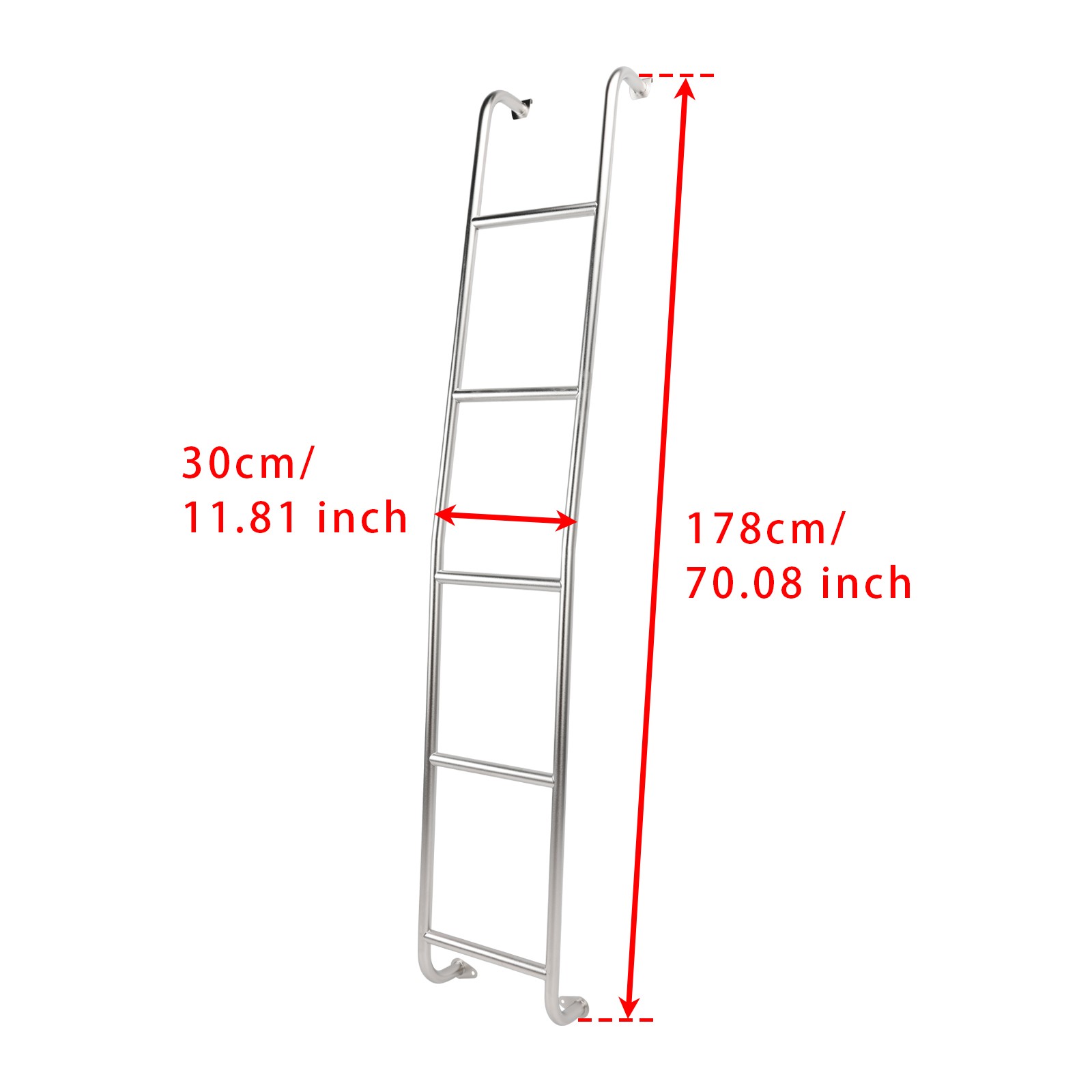A093TL Stainless Steel 5-Step Van Ladder For Ford Transit High Roof Vans 14-2025 thumbnail 3