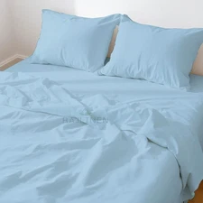 Queen Waterbed Sheets Set, Cotton, Fits Up to 16 Inch Deep Pockets, Attached ...