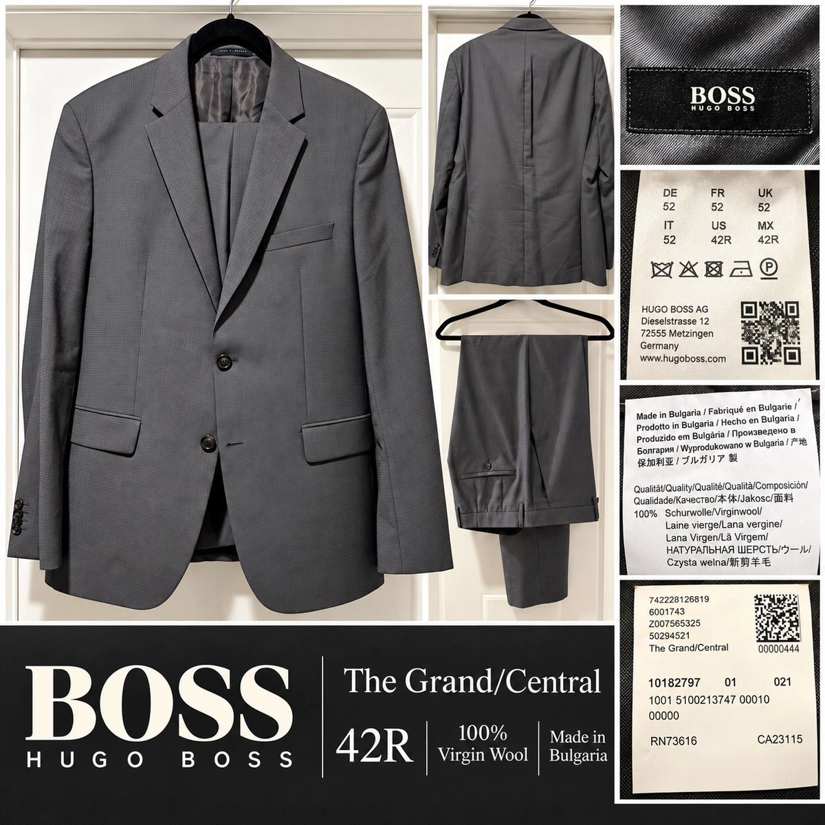 90s USA製 HUGO BOSS スーツ 42R テーラード ジャケット Hugo Boss Suit 42r for sale | eBay