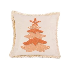 18 in. HGTV Home Collection Coastal Christmas Pillow