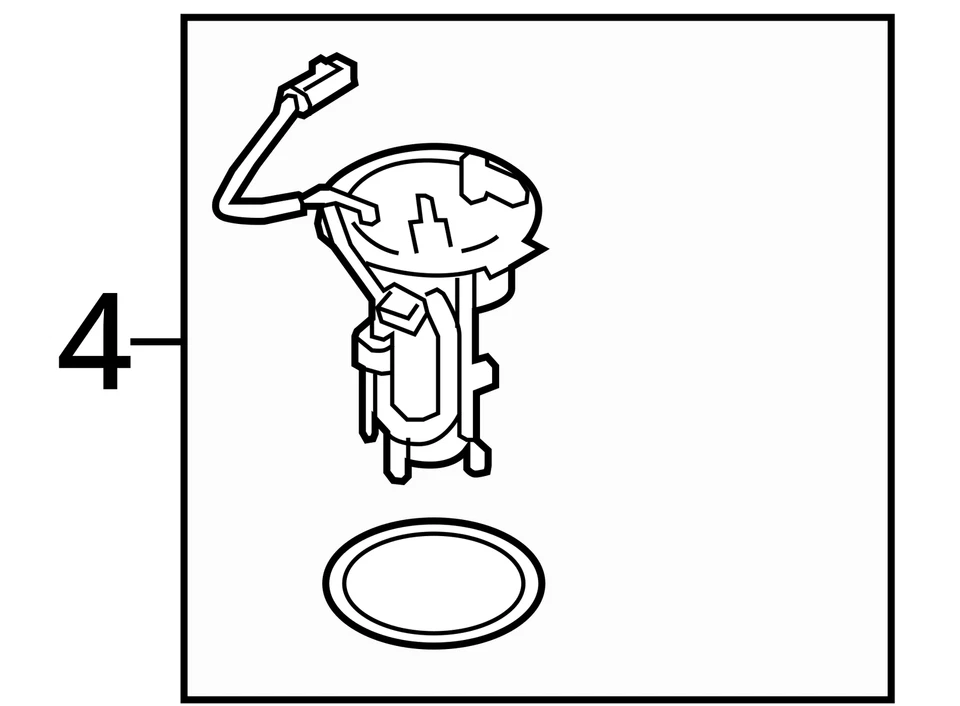 2007 Mercury Mountaineer Fuel Pump Assembly OEM Used 141K Miles 4.6L - Image 4 of 4