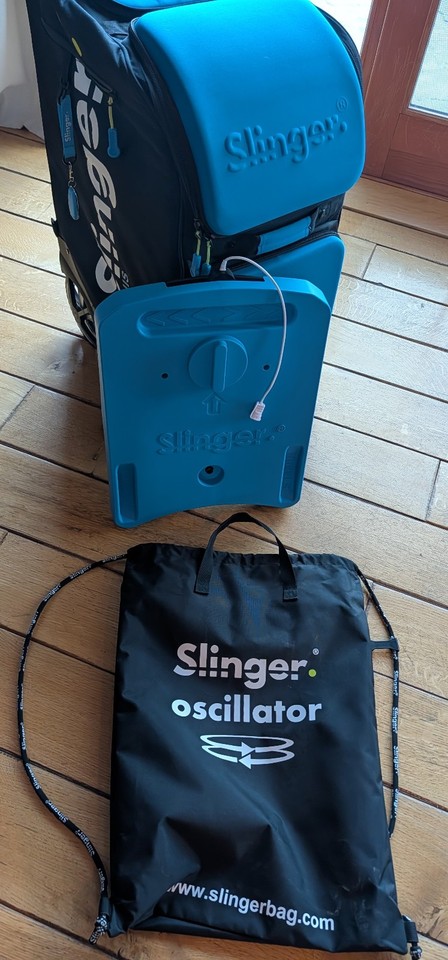 Slinger Tennis Ball Machine R10001 with Oscilator, Remote and Charger ...