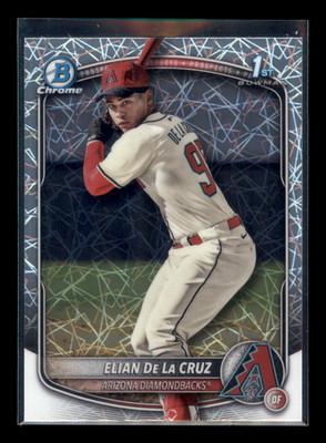2025 Bowman Chrome - Prospects Elian De La Cruz #BCP-249 Lazer Mega