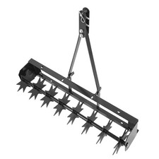 32" Spike Lawn Aerator Tow Behind Rolling Tractor Soil Penetrator Mower Hitch UK
