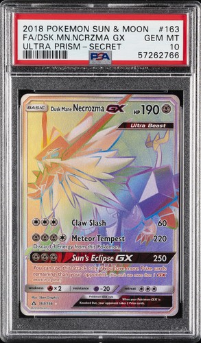 Dusk Mane Necrozma-GX graded PSA 10 for sale on eBay