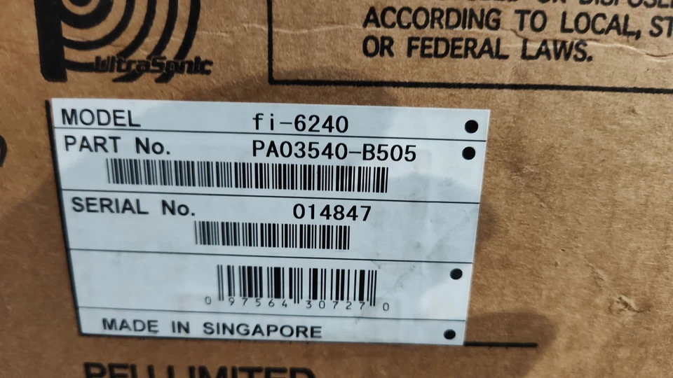 Fujitsu FI-6240 600 DPI Duplex Flatbed Image Document Scanner w/AC Adapter - Image 2 of 4