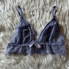 Victoria's Secret Wireless Bralette Womens Size Small Sheer Floral Lace Unpadded