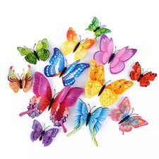 Butterfly Wall Decor 24/48 PCS, 3D Butterflies Stickers for Party Decorations...