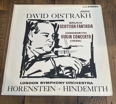 OISTRAKH Bruch Scottish Fantasia Hindemith LONDON LP CS 6337 violin