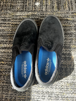 Adidas Womens Shmoofoil Slip On Shoes Black- size 8