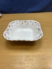 Copeland Spode England Wicker Dale 9” Square Vegetable Serving Bowl