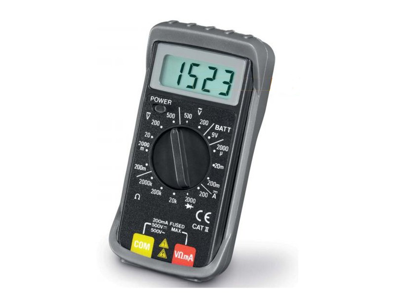 Mini multimètre digital ZECA pour le dépannage électrique de la maison et de l'automobile