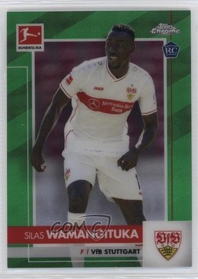 2020 Chrome Bundesliga Green Refractor 81/99 Silas Wamangituka #93 Rookie RC pe8