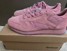 Reebok Classic Leather Lace Up Low Top Women's Pink Sandy Rose Sneakers BS6523