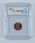 1956-D Lincoln Wheat Cent MS66 RD ICG *3256