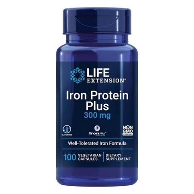 Iron Protein Plus 100 Veg Caps 300 Mg by Life Extension