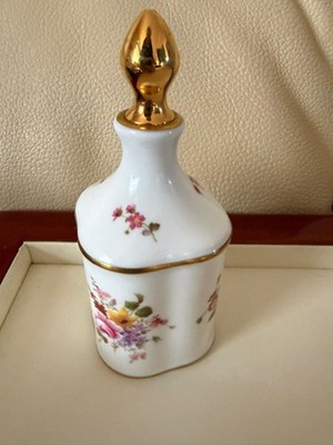 Royal Crown Derby Blumenmuster kleiner Parfumflakon