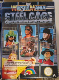 NES WWF WRESTLEMANIA STEEL CAGE CHALLENGE NINTENDO VIDEO GAME, BOX  MANUAL UK