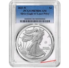2025-W Proof $1 American Silver Eagle Laser Beam Privy PCGS PR70DCAM Blue Label