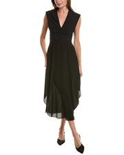 Stella Mccartney Crepe Silk Maxi Dress Women's Black 34