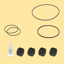 Correa rollo de presión aceite = Kit 8 para Panasonic SC-AK 17 Tape Deck Compact System  			