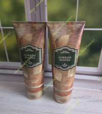 bath and body works sunrise woods body cream set of 2