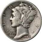 1942/1-P Mercury Dime Choice VF/XF Key Date Great Eye Appeal Nice Strike