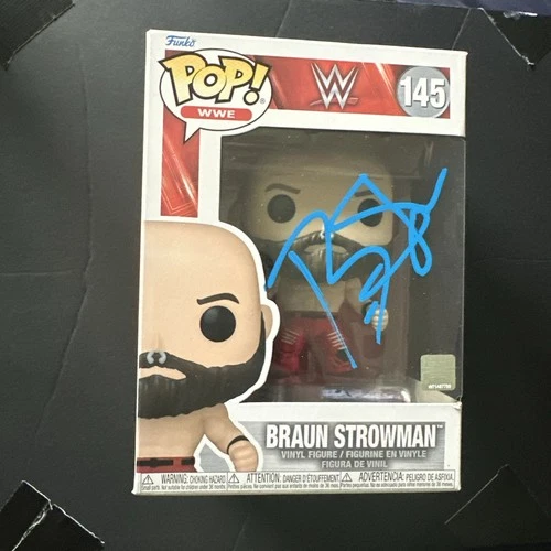 Braun Strowman #145 AUTOGRAPHED SIGNED Funko Pop WWE