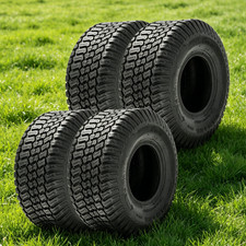 4pcs 15x6.00-6 Lawn Mower Tires 15x6-6 Turf Tire 15x6x6 Heavy Duty 4pr Tubeless