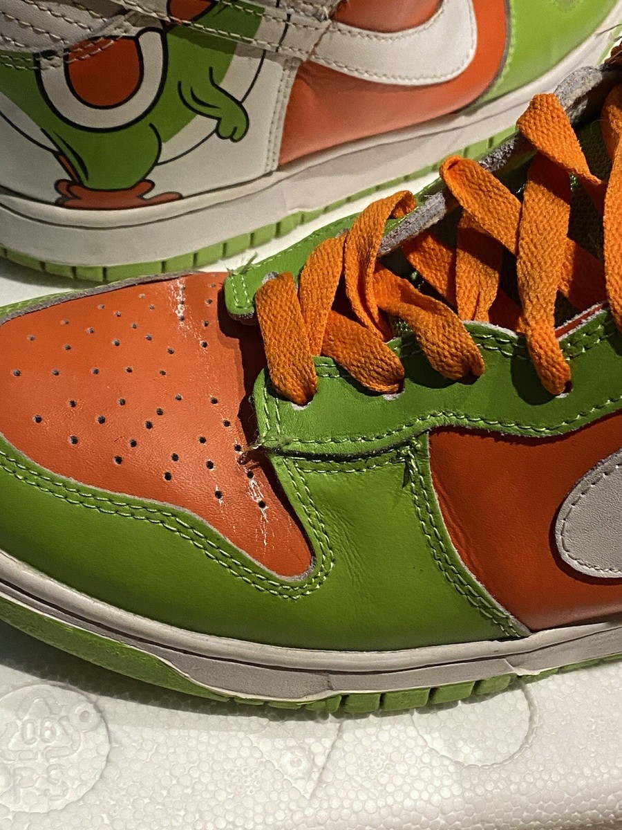 NIKE - Yoshi Yoshi-Custom-Nike-Dunk-Hi-Shoes | www.themed-shoes.com/wp-co…