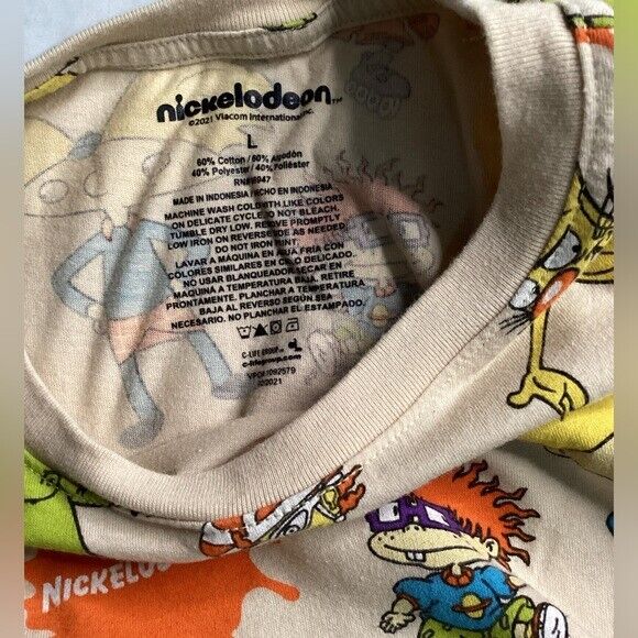 Preloved Nickelodeon Shirt - All over design/prin… - image 2