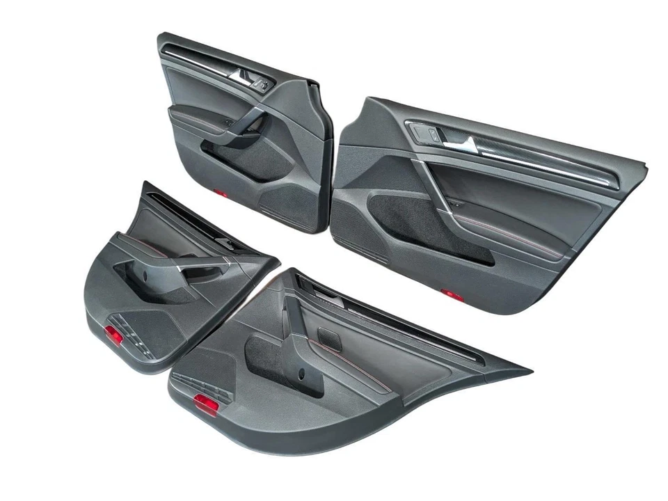 15-19 大众高尔夫 GTI 黑色皮革门板套装 5GM867011AHA 5GM867012BBA — 第 4/4 张图片