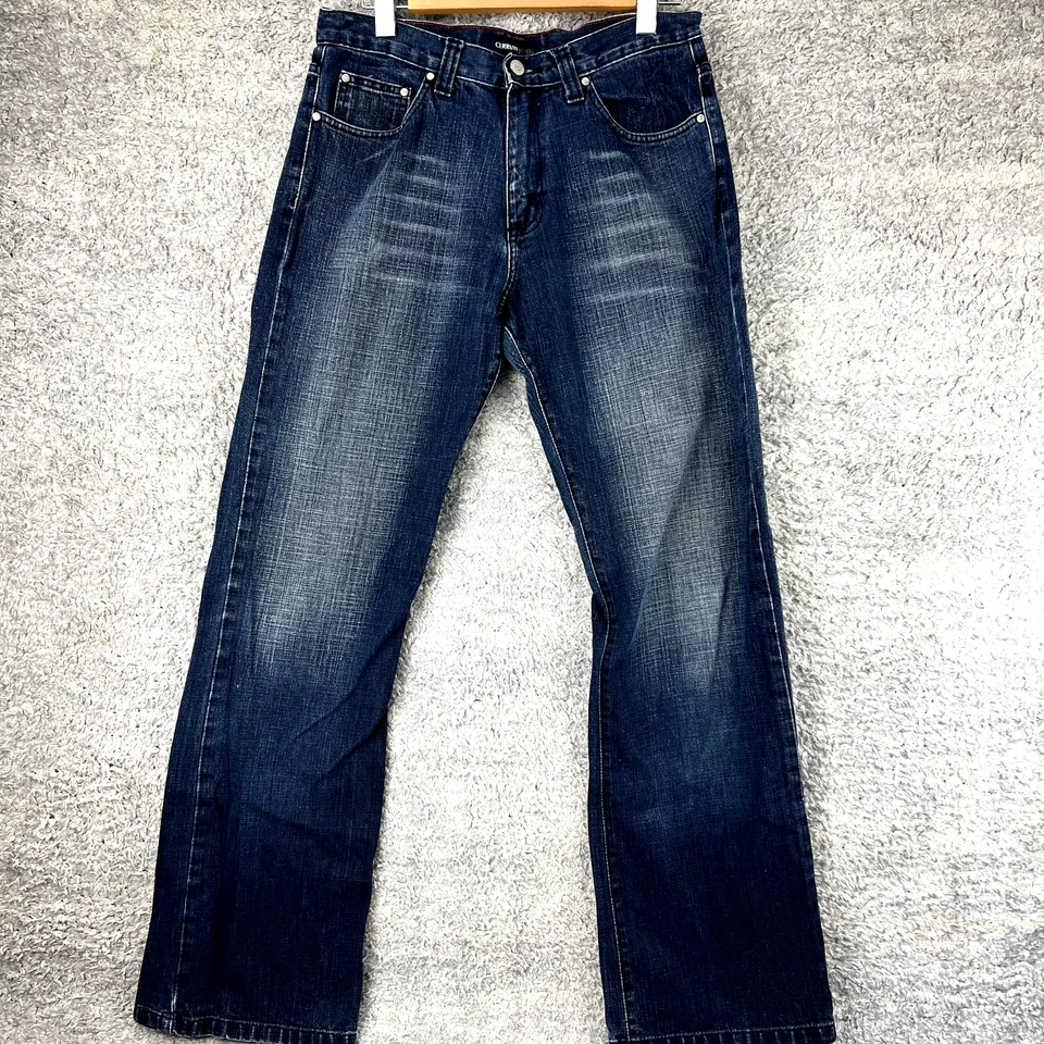 Cerruti jeans Vintage Y2K straight blue denim W32 L33 Medium wash zip - image 3 of 4