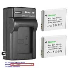 Kastar Battery Wall Charger for Canon NB-6L NB-6LH CB-2LY & Canon PowerShot S95
