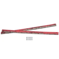 Pig Skateboard Rails Red Curb Graphic 14.25'' with 10 Wood Screws