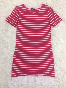 Tommy Hilfiger Striped Lace-Trim Dress 