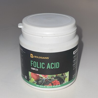 Bold Gains Folic Acid Complex Food Supplement 60 Tablets 