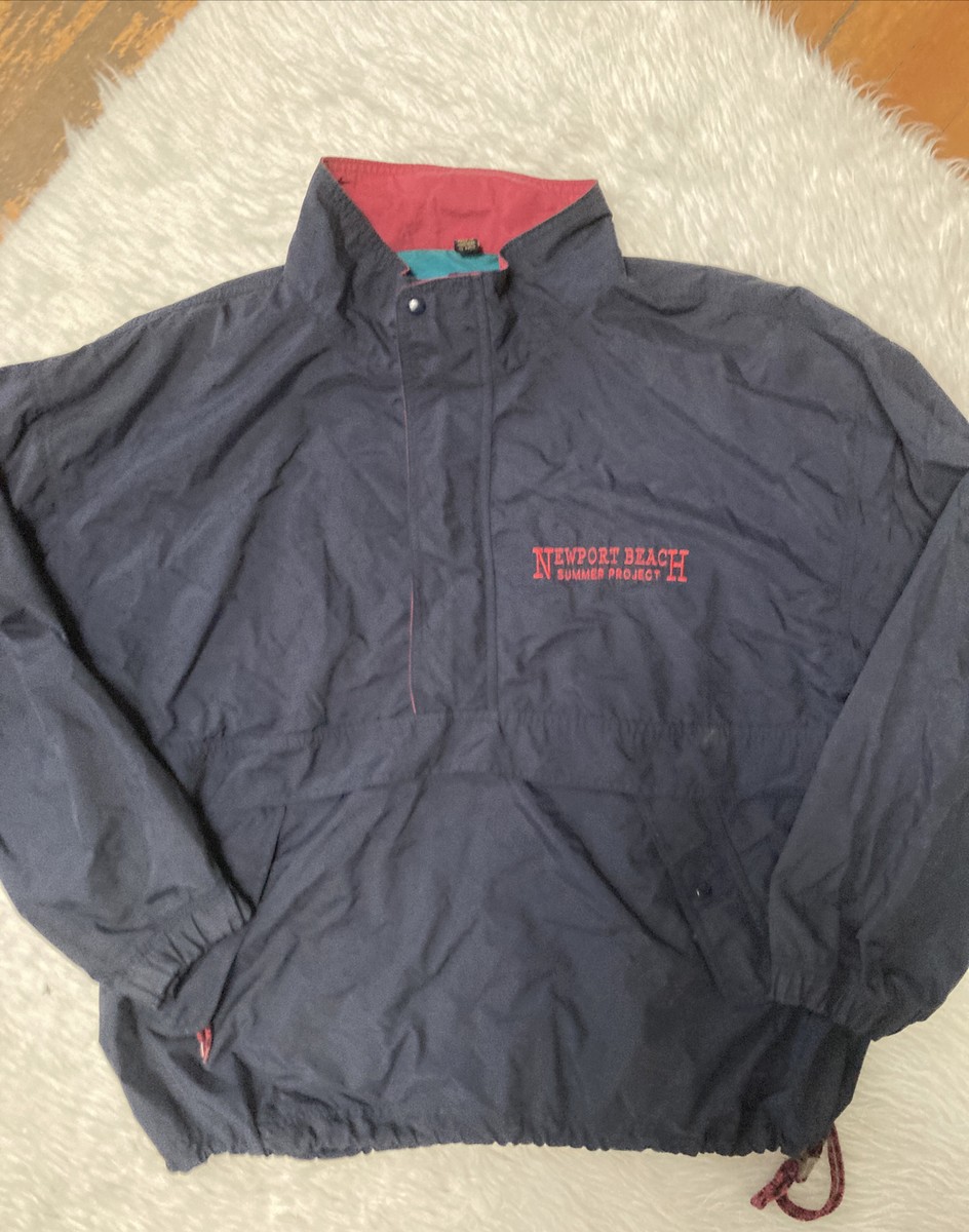 Gear For Sports Newport Beach California Vintage 90’s Navy Windbreaker L