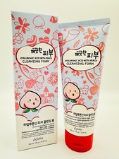 esfolio HYALURONIC ACID  PEACH Cleansing Foam 5.29 Oz Korean Face Cleanser