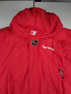 vintage 90s Detroit Red Wings starter puffer jacket L Red vintage 90s Detroit Red Wings starter puffer jacket L Red