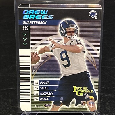 2002 NFL Showdown 1st & Goal Drew Brees #116 Chargers 
