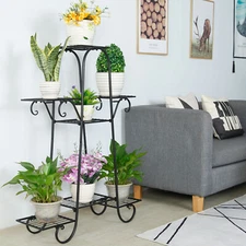 7 Tier Extra Large Indoor Metal Plant Stand Shelf Anti Rust Garden Flower Rack