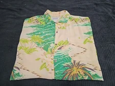 Citron Santa Monica Men’s Tropical Paradise Button-Up S/S Hawaiian Shirt SZ L